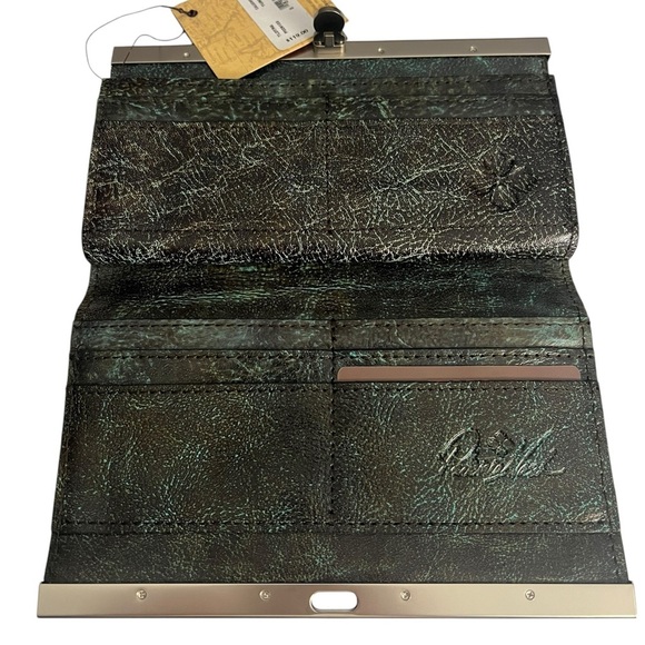 NWT Patricia Nash NWT CAUCHY Wallet turquoise tooled - Picture 5 of 8